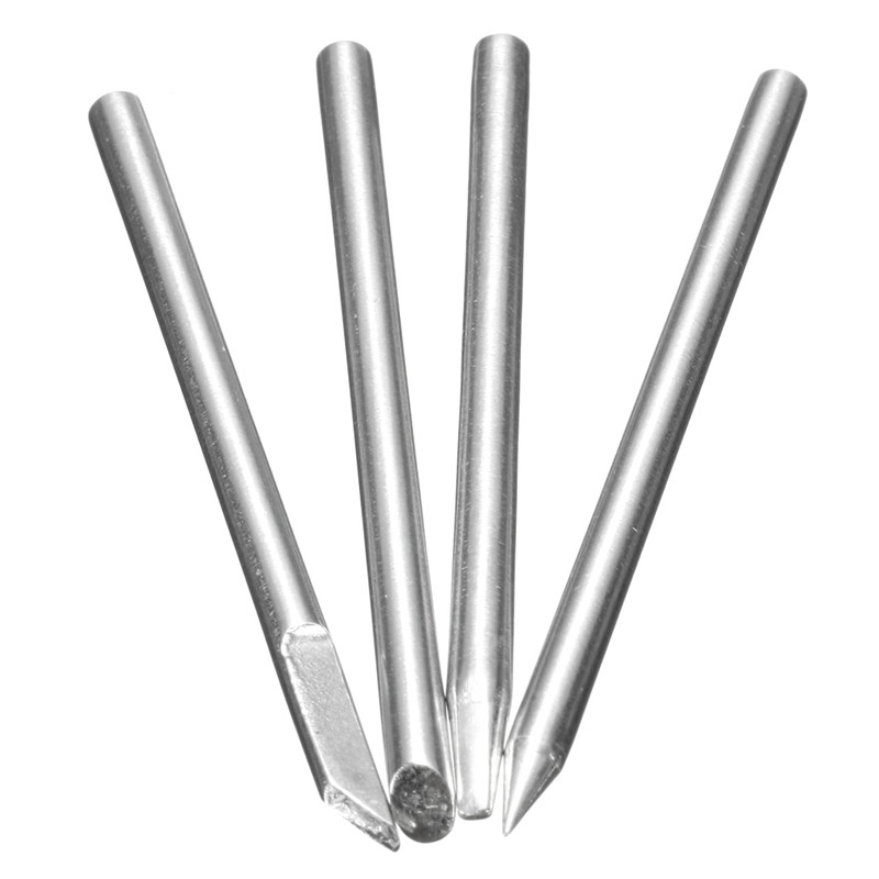 Newest 4pcs Replaceable Electronic Soldering Iron Tips 3mm Shank For 30W Solder Irons Best Price Highest Quality