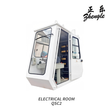 White High Strength Steel Pile Driver Cab