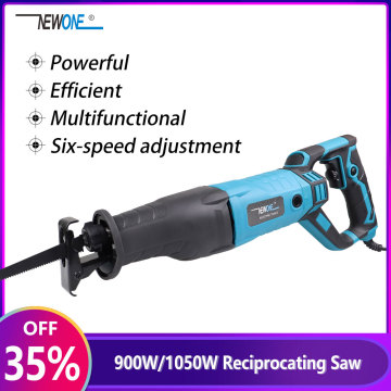 NEWONE 900W/1050W Multifunctional Reciprocating Saw Six-speed Adjustment Powerful Wood and Metal Cutting Electric Saber Saw