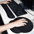 2020 Wrist Rest Mouse Pad Mat Memory Foam Keyboard and Mouse Wrist Rest Pad Set Ergonomic Mousepad for Office Gaming Laptop PC