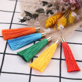 50pcs 6cm Metal Caps Small Tassel Fringe Pendant DIY Crafts Jewelry Curtain Hang Tassel Trim Key Cell Phone Bag Decor Materials