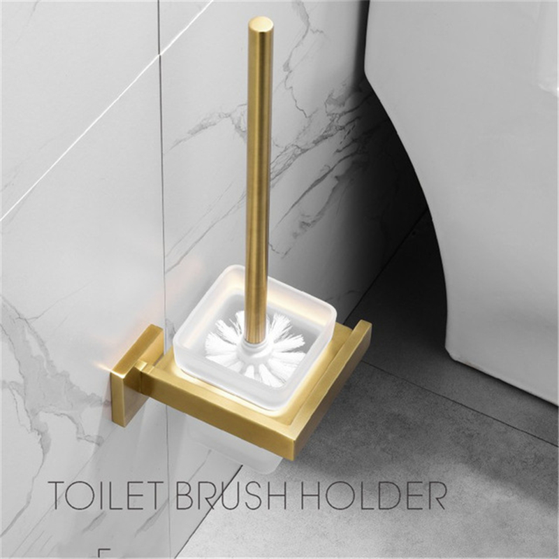 Bathroom Hardware Set,SUS304 Stainless Steel Bathroom Hardware Set Brushed Gold Bathroom Hardware, Gold Bathroom Towel Rack