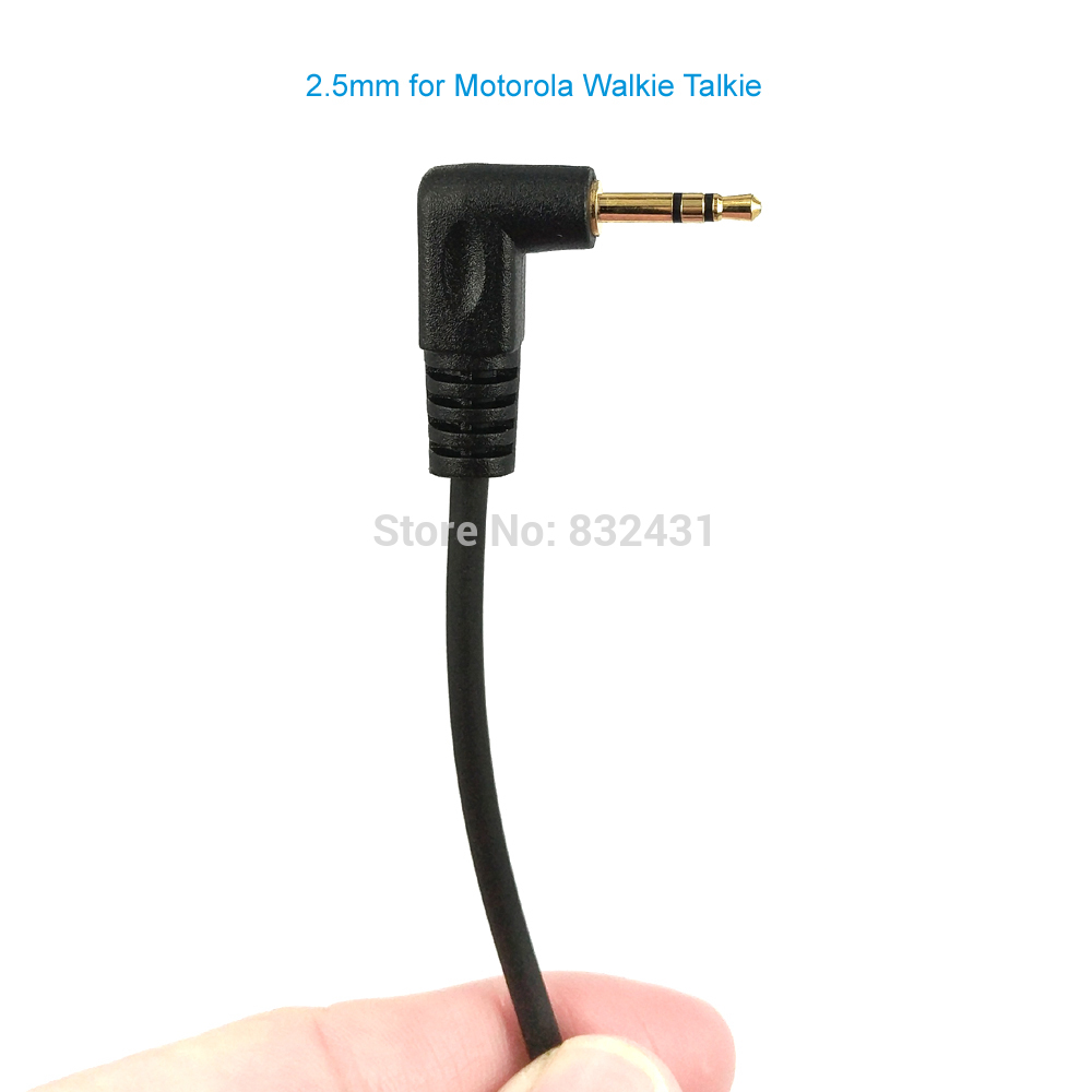 Headset Earpiece Mic for Motorola Talkabout Portable TLKR T4 T5 T6200 T6220 Walkie Talkie PTT 2.5mm 1 Pin T Type Earhook