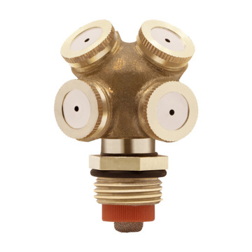Brass Spray Misting Nozzles Garden Irrigation Brass Adjustable Spray Watering Dairy Farm Cooling Humidifying Dust Removal