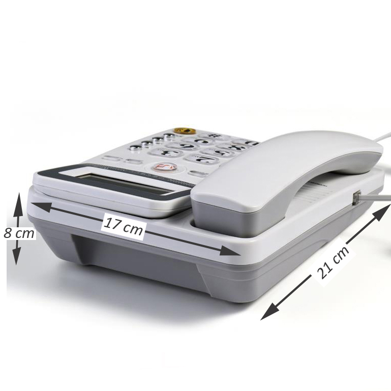 Desk telefone Corded Telephone Phone Landline LCD Display Caller ID Volume Adjustable Calculator Alarm Clock for Home office
