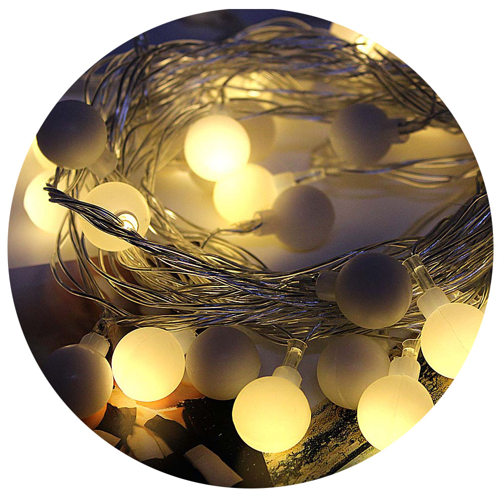 USB LED Light String Halloween Christmas Decoration 5V Holiday Lighting Waterproof Outdoor Fairy Lights Bulb Garland for Photo