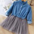 Girls Dress Cute Princess knee-length Dresses for Girls Clothes Children Clothing European Style Girls DressesChristmas