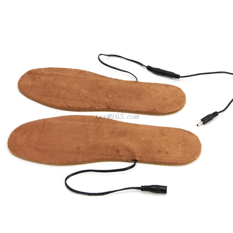 USB Electric Powered Heated Winter Insoles For Shoes Boots Keep Feet Warm