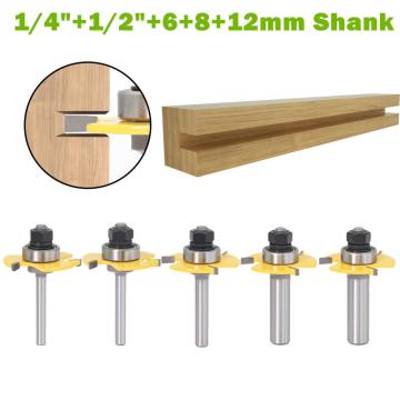 1pc 6mm/8mm/12mm Biscuit T-Slotting Joint Assembly Router Bit 1/4