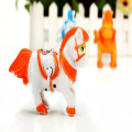 1Pcs Wind Up Animal Running Moving Horse Retro Classic Clockwork Plastic Toy Gift for Kids Children Baby Educational Toys