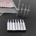 10pcs/1set Soldering Iron Welding Tips For TGK-900M 907 913 951 933 376 Series Lead-free Process Smooth Soldering Tips