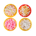 Fashion 2.5-8mm 500PCS/bag Mix Rainbow Color Round Resin Imitation Pearl Beads No Hole Loose Beads Diy Jewelry Necklace Making