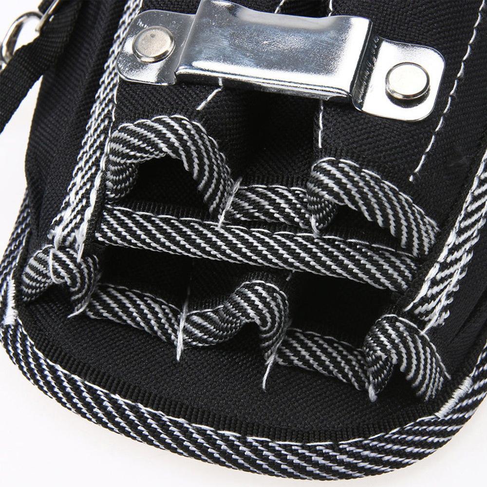 9 in 1 Screwdriver Waist Tool Bag Plier Drill Electrician 600D Nylon Fabric Pouch Twill Belt Utility Holder Bag