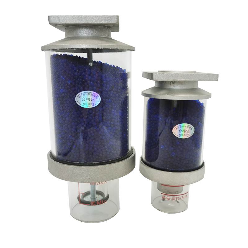 Blue silicone moisture removal tank for power transformers