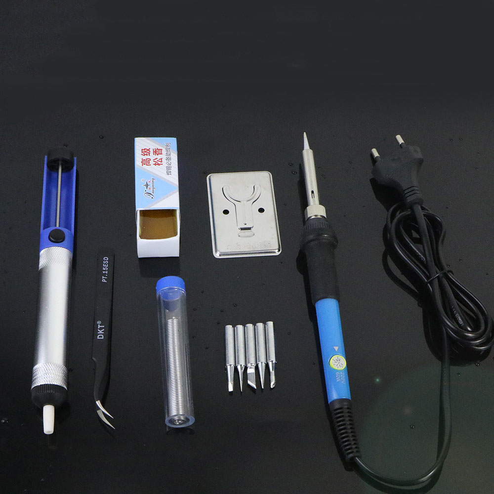 60W Sldering Station Kit Adjustable Electric Soldering Irons Tip Solder Saldatore a Stagno hakko For Wood Burning havya seti