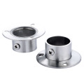 DRELD 2pc 19/22/25/32mm Stainless Steel Wardrobe Rail Support Closet Rod Flange Bracket Clothes Rod Seat Hanger Pipe Tube Holder