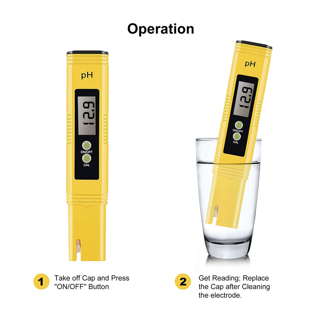 Digital LCD PH Meter Pen of Tester Accuracy 0.1 Aquarium Pool Water Wine Automatic Calibration Water Quality Purity Test Tool