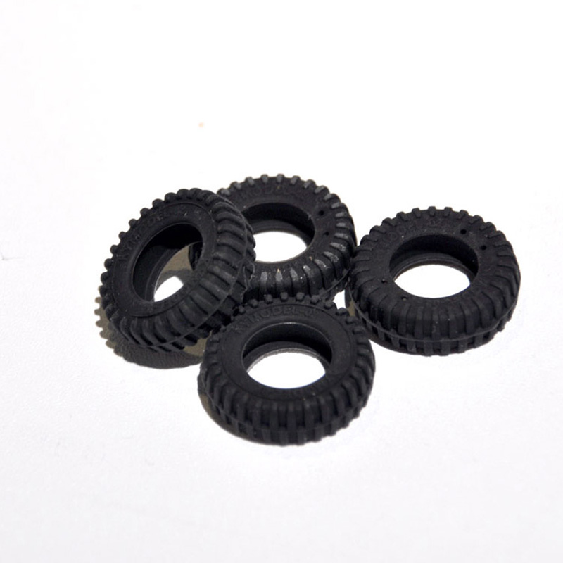 10PCS Simulation Tires Diameter 10/20/24/32/40/50mm Black Mini Tyres Micro Wheels for Assembled Model RC Boat DIY Accessories