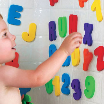 New Baby 36pcs Sponge Foam Letters & Number Floating Bath Tub Kids Swimming Play Bath Toy For Boys and Girls