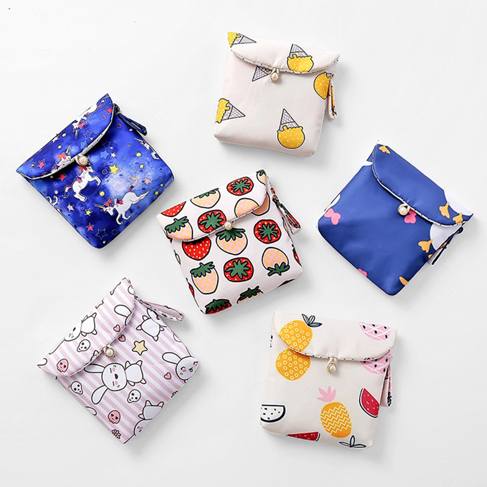 1PCS Fashion Women Bag Sanitary Napkin Storage Bags Cotton Pads Package Bags Coin Jewelry Organizer Credit Card Pouch Case