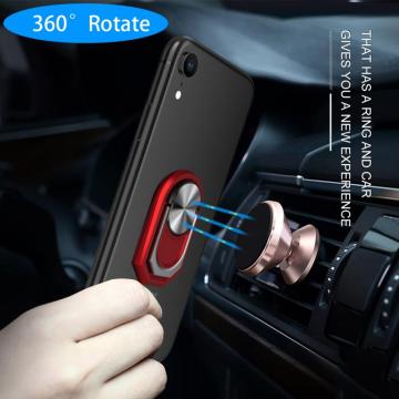 Multipurpose Mobile Phone Holder 360 Degree Car Air Vent Grip Mount Stand Rotation Magnetic Finger Ring Phone Holder Bracket