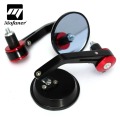 1Pair Universal 7/8" Round Bar End Rear Mirrors Moto Motorcycle Motorbike Scooters Rearview Mirror Side View Mirrors