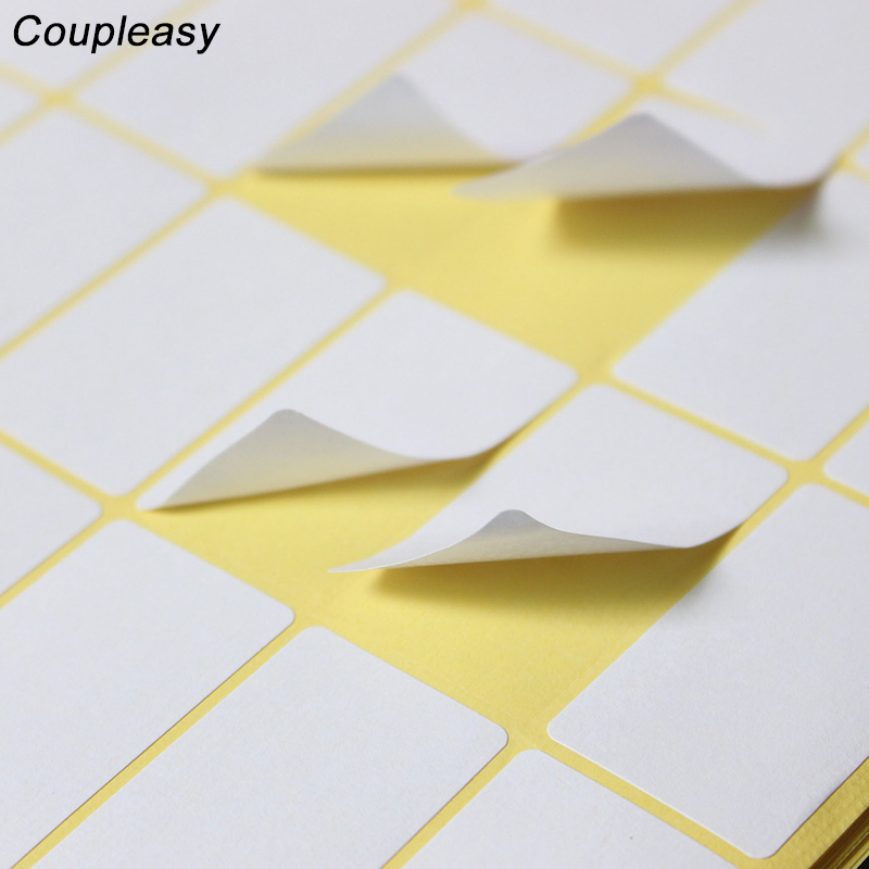 15 Sheets 1680Pcs White Rectangle Blank Stickers Small White Sticky Labels Price Stickers Tags Blank Self Adhesive Stickers