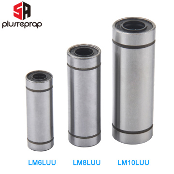 LM6LUU LM8LUU LM10LUU Longer Linear Bearing Bush Bushing for Smooth Bar Rod Shaft CNC 3D Printer Parts