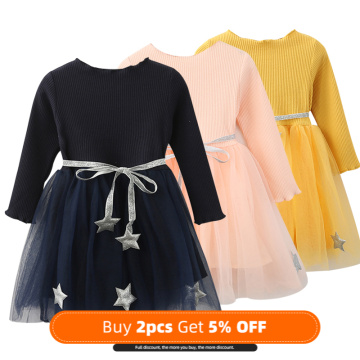 Girls Dress Cute Princess knee-length Dresses for Girls Clothes Children Clothing European Style Girls DressesChristmas