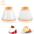 2/4 Pcs Plastic Dessert Cups Steamed Pudding Mold/Cups Chocolate Jelly Molds With Lid Custard Cream Cake Mould Jello Cup 658