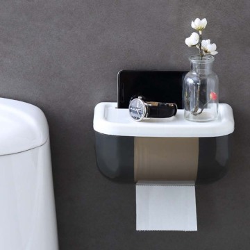 Toilet Paper Holder Waterproof Wall Mounted for Toilet Paper Tray Roll Paper Tube Storage Box Tray Tissue Box Shelf Bathroom