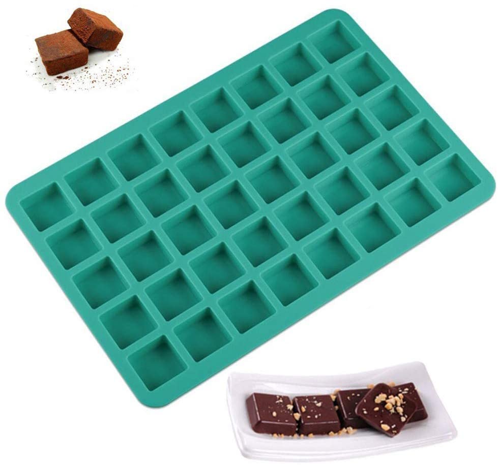 Home Kitchen Cake Mold Cavities Cube Square Caramel Candy Silicone Chocolate Truffles Jelly Ice Tray Mould Bake Decorating Tool
