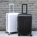 CHENGZHI Trolley suitcase aluminum frame/zipper 20"22"24"26"29inch retro ABS rolling luggage spinner wheels carry ons travel bag