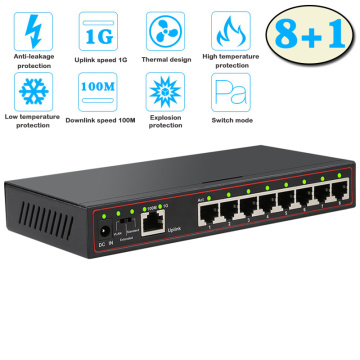 Smart Vlan Gigabit Switch 9 Port 100+1000M RJ45 Desktop MINI Fast Ethernet Network Switch Lan Hub Full or Half duplex Exchange