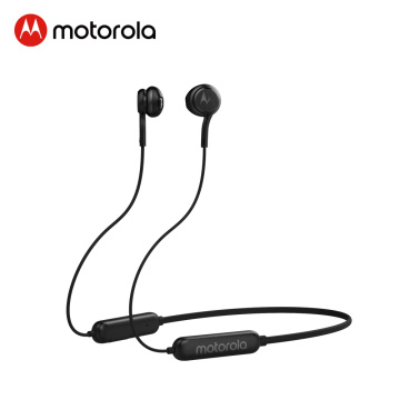 Motorola Wireless Earphone Bluetooth 5.0 IPX5 Waterproof Neckband Headphone support Voice Command Alexa, Siri, Google Assistant