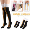 Creative Chicken Winter Autumn Women's Socks Thigh High Sock 3D Cartoon Ainimals Cute Thin Toe Feet Ladies Sport Socks