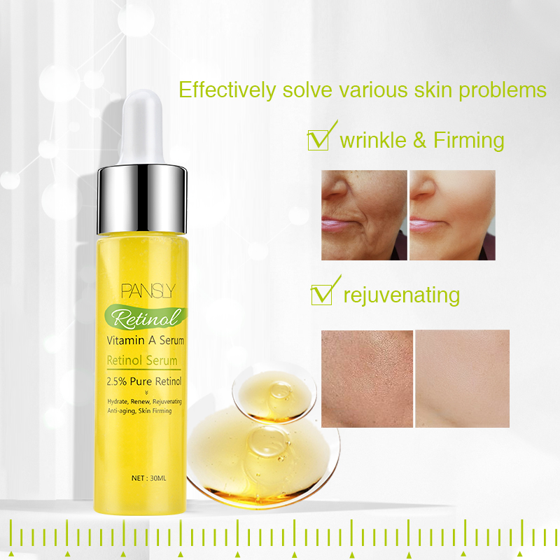 Facial Skin Serum Retinol Vitamin A Moisturizing Brighten Firming Anti-Wrinkle Anti-Aging Care 30ml