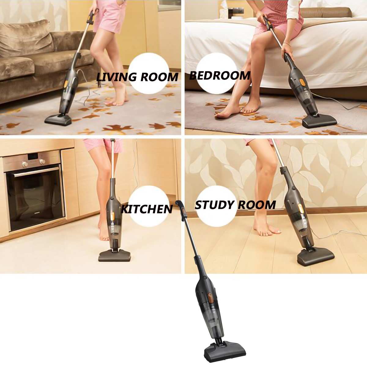 220V 600W All In 1 Upright Handheld Cordless Vacuum Cleaner Stick Home Cleaning Bagless Cleaning Supplies Utensilios Domesticos