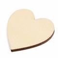 50PCS DIY Wooden Heart Kids Birthday Party Valentine'S Day Supplies Diy Scrapbook Craft Wedding Decoration Baby Shower Decor