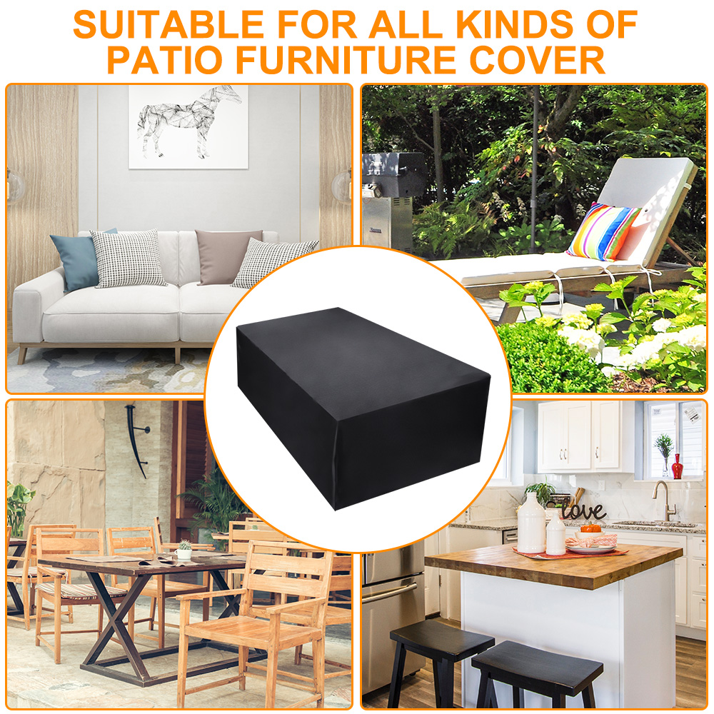 6 Size Waterproof Outdoor Patio Garden Furniture Covers Rain Snow Chair Covers For Sofa Table Chair Dust Cover