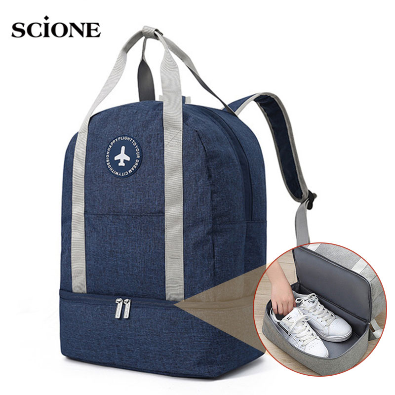 Dry Wet Women Fitness Gym Backpack Independent Shoes Bag Shoulder Training Swimming Travel Sac De Sport Gymtas 2019 New XA899WA