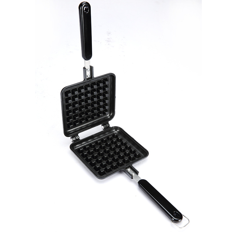 Qitherm Non-Stick Waffles Maker Mold Portable Iron Machine Household Kitchen Gas Pan Bubble Egg Cake Oven Breakfast Machine