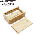 JASTER USB 3.0 Wooden bamboo USB flash drive pen driver wood chips pendrive 4GB 8GB 16GB 32GB 64GB USB 1PCS free custom logo