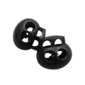 10pcs Plastic Cord Stopper Dual Holes Stop Cord Lock Clothes Pants Toggle Clip DIY Craft Part Spring Clasp Rope Lock