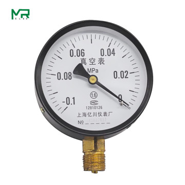 Y100 vacuum pressure gauge -0.1-0Mpa100mm diameter vacuum pump to measure negative pressure gauge