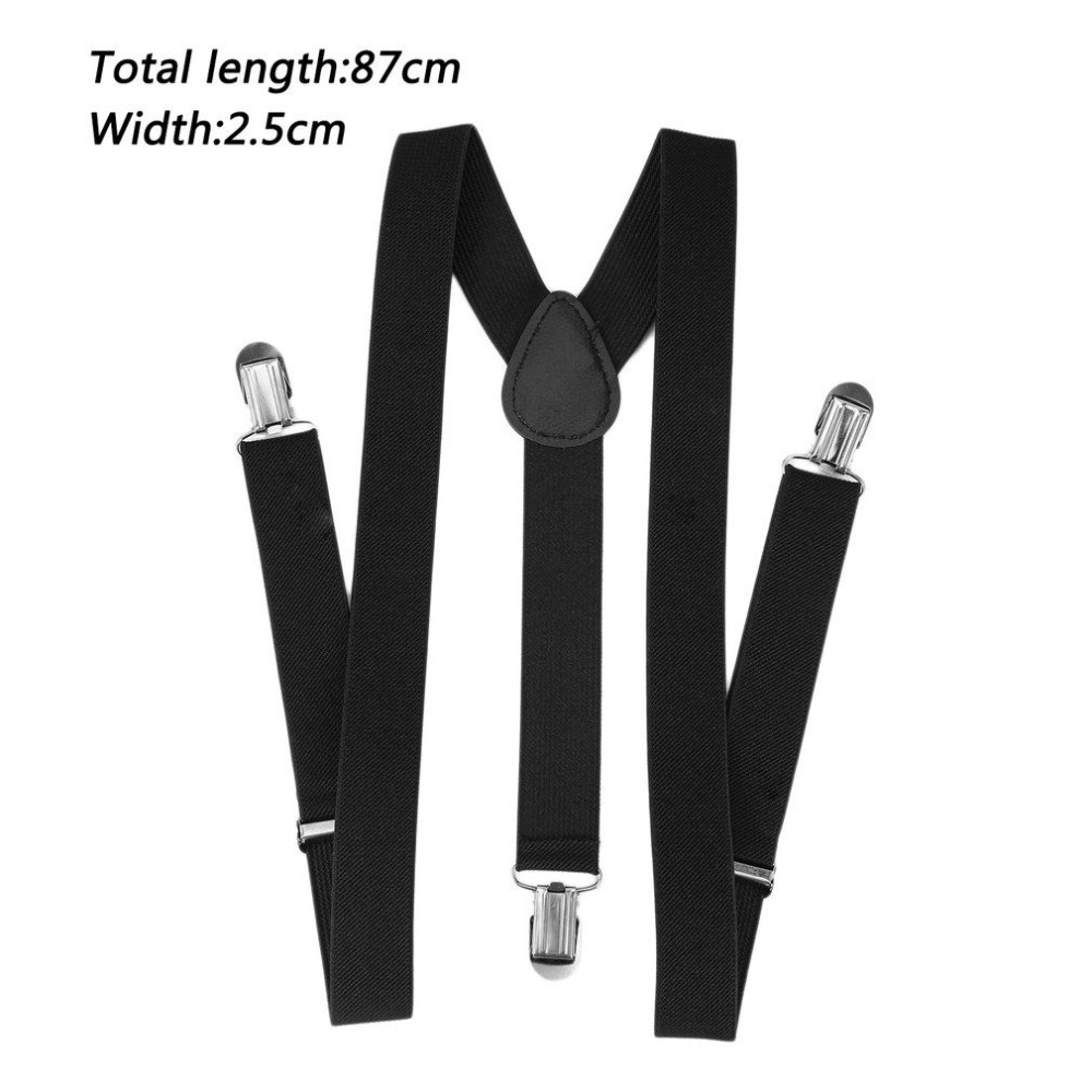 Adjustable Brace Clip-on Adjustable Elastic Y-back Suspender Belt Unisex Men Women Pants Braces Straps Fully