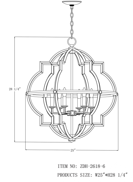 Indoor Chandelier Pendant