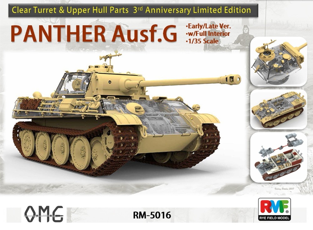 Limited Edition w/Fully Interior[Rye Field Model] Ryefield Model RFM RM-5016 1:35 Panther Ausf.G