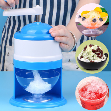 Portable Manual Ice Crusher Shaver Hand Ice Crank Kids Shredding Snow Cone Ice Cream Maker Machine Kitchen Tools Household