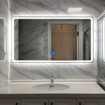 60x80cm LED Smart Bathroom mirror High Lumen Adjustable Warm&White Light+bluetooth+Anti Fog+Dimmable Touch